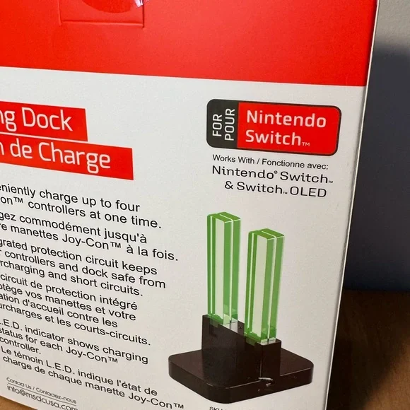 ** SOLD ** Nintendo Switch Joy-Con Charging Dock - Neon Red, Blue, and Black 🕹️ - Picture 6 of 7